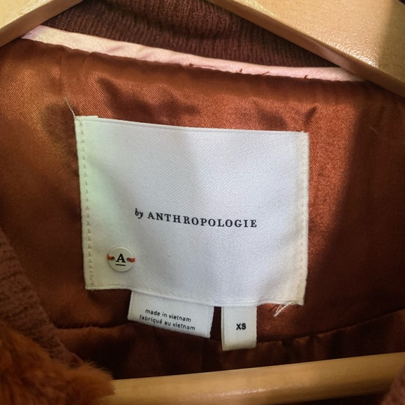 GORGEOUS 70s fuzzy Anthropologie bomber - Picture 2 of 3